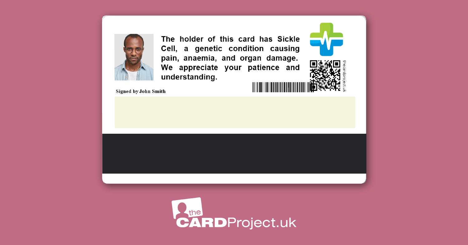 Sickle Cell Premium Medical Card (REAR)